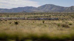 130 metų kelionės iš Naujojo Orleano į Los Andželą sekimas „Sunset Limited“ traukiniu